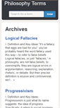 Mobile Screenshot of philosophyterms.com
